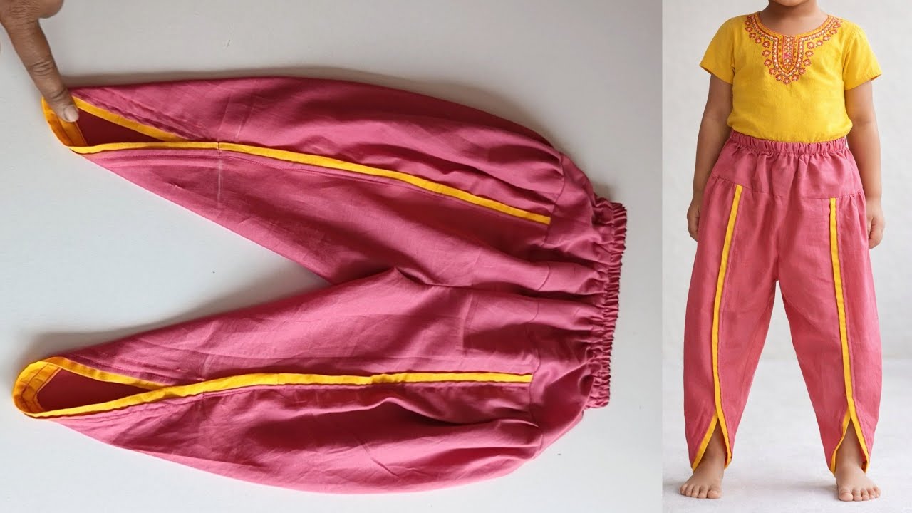 ৮ মিনিটে বাচ্চাদের স্টাইলিশ সালোয়ার কাটিং ও সেলাই – খুব সহজে ঘরেই বানান!” #BdvlogRomjan