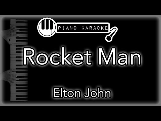 Rocket Man - Elton John - Piano Karaoke Instrumental class=