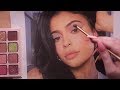 ASMR Putting Kylie Cosmetics on Kylie Jenner (makeup application)