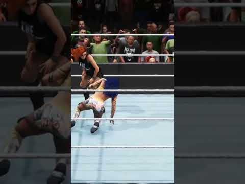 Sasha Banks plants Becky Lynch face on the mat #shorts