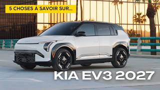 Kia EV3 2027 : 517 km d’autonomie et moins de 40 000 $
