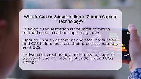 What Is Carbon Sequestration In Carbon Capture Technology? - Talking Tech Trends