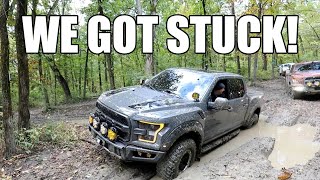 We Finally Got Our Ford Raptor Stuck Off Road!