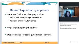 OUPC 2023: Opioid agonist prescribing in Canada - case regionalized knowledge sharing