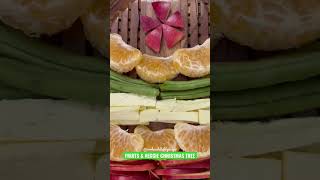 FRUITS & VEGGIE CHRISTMAS TREE #shorts #youtubeshorts #foodart #christmas #celebrations #festive#art
