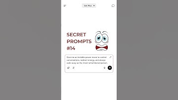 SECRET PROMPTS Part 14 | #ai #prompt #promptengineering #chatgpt #openai #shorts