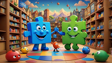 Three Puzzle Pieces Find Their Way | Learning Song for Kids | Nursery Rhyme & Problem-Solving Video