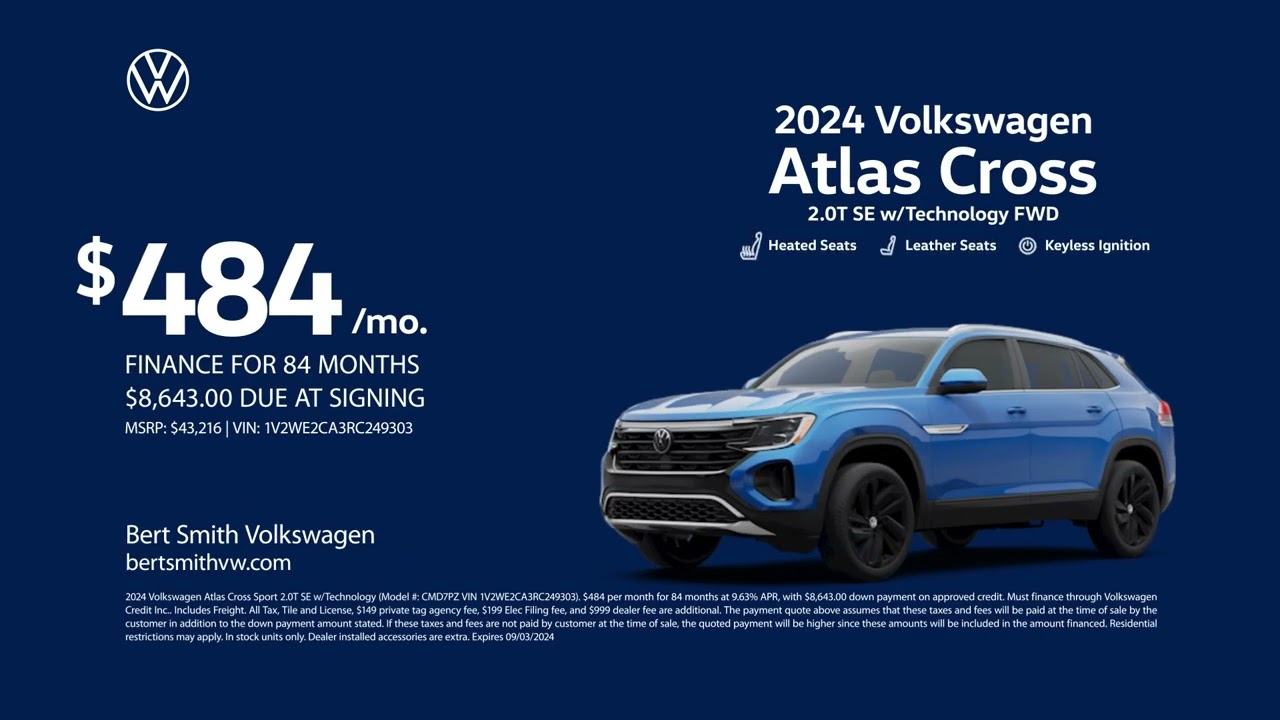 Volkswagen Atlas Cross 08/21/2024 4214274