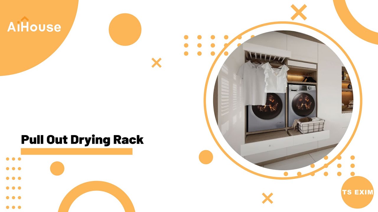 [System Cabinet FAQs] V5 plus - Pull out drying rack - YouTube