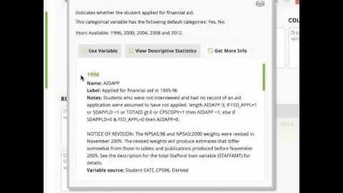 NCES DataLab: Getting Started with TrendStats