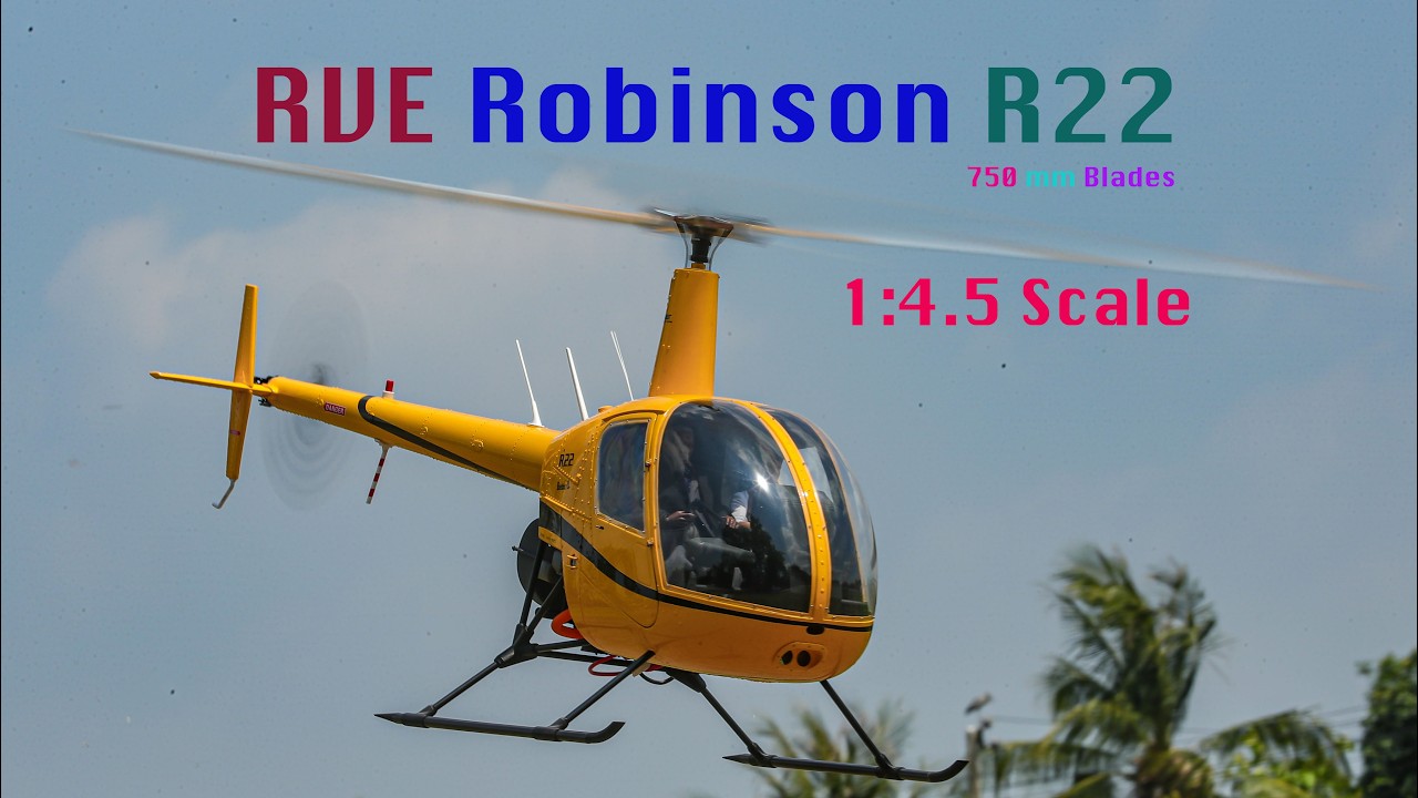 RVE - Scale R22 Rotor Helicopter 1⁄4.5 Robinson Kit RC Combo RVE - Scale R22 Rotor Helicopter 1⁄4.5 Robinson Kit RC Combo