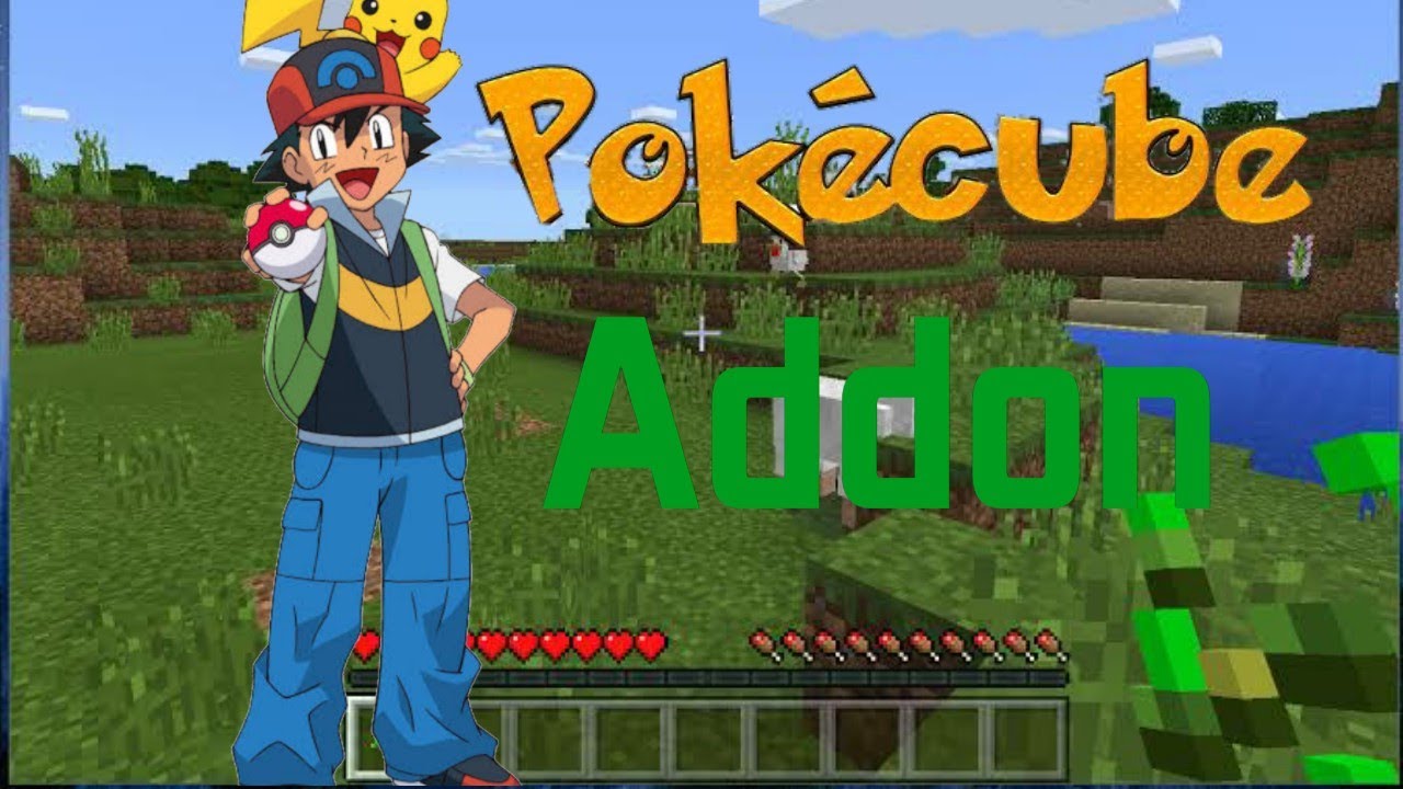 ADDON PIXELMON NO MINECRAFT DE CELULAR (MINECRAFT PE E BEDROCK EDTION ...