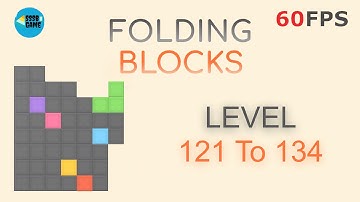 Folding Blocks: Level 121 To 134 iOS/Android Walkthrough
