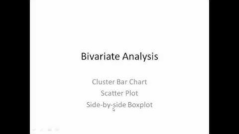 R Commander - Bivariate Analysis