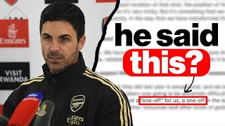 This Arteta quote ANNOYED me.