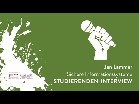 FH OÖ-Student Jan Lammer (Sichere Informationssysteme) im Interview #SI