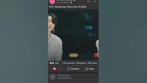 BTS Springs Day ( dear class of  2020)