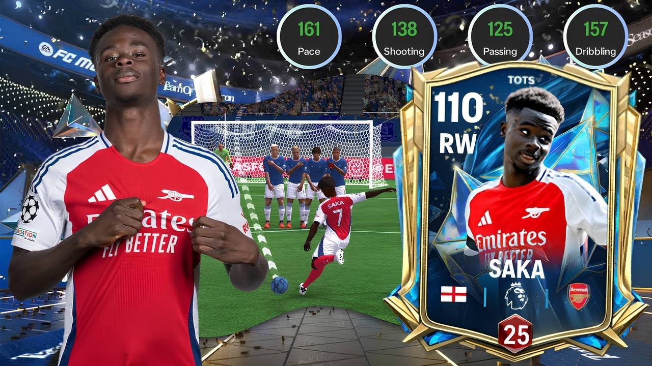 Review BUKAYO SAKA 106 RW TOTS 25 Elite Player Fc Mobile
