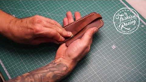 Leather Keychain - Video Tutorial | DIY | Leather key holder PDF Pattern | How to make key cover