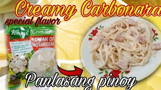 ⁣Creamy Carbonara Panlasang pinoy | Cymer Vlog