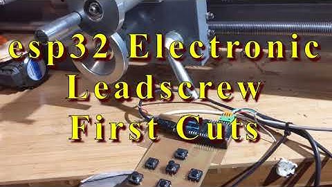 espELS: Part1 esp32 electronic leadscrew (ELS) first cuts