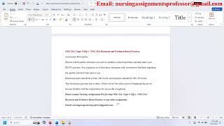Famous NSG 324: Topic 5 DQ 1 / NSG 324: Research and Evidence-Based Practice Profile