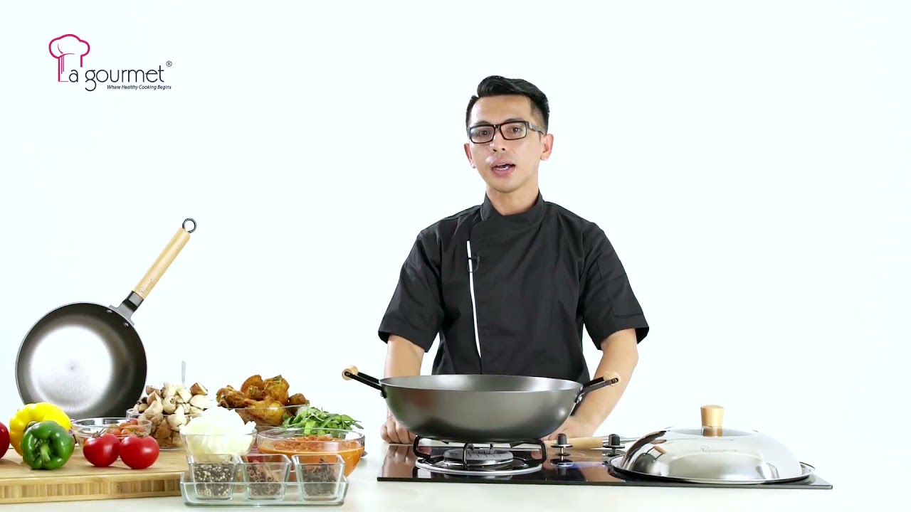 How To Season La Gourmet Nitrigan Cast Iron Wok YouTube How To Season La Gourmet Nitrigan Cast Iron Wok YouTube