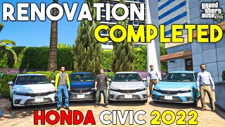 HONDA CIVIC 2022 SHIPMENT | HOUSE RENOVATION COMPLETED | GTA 5 | Real Life Mods #280 | URDU |
