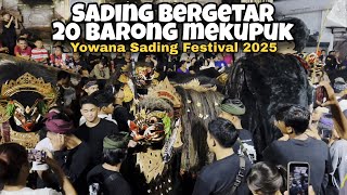 20 Barong Bangkung Dances Shake Up Sading - Yowana Sading Festival 2025