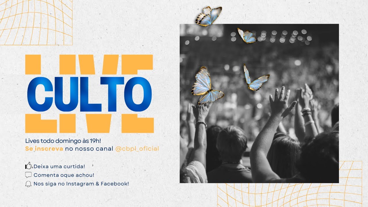 🔴 LIVE | 26/10/2025 | 19h00 | Culto de DOMINGO CBPL - YouTube