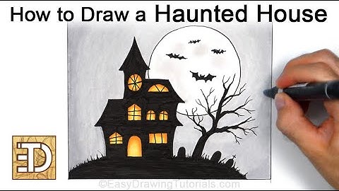 How to Draw a Haunted House for Halloween