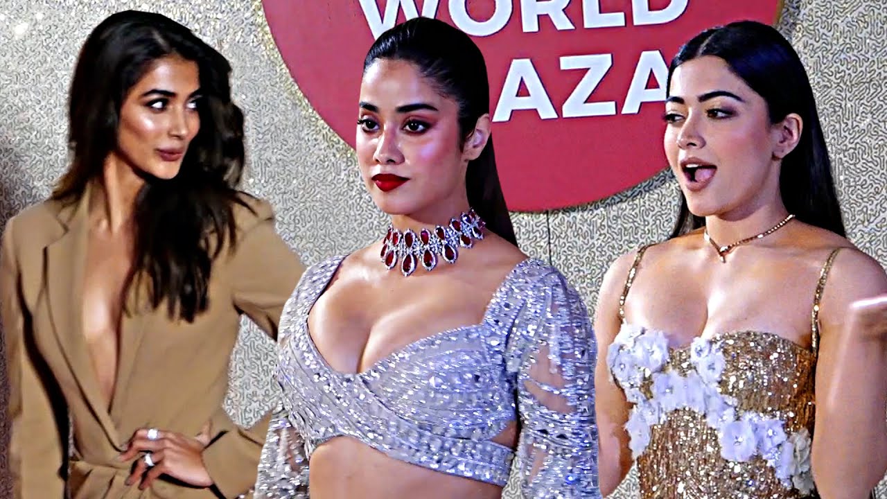 Pooja Hegde, Janhvi Kapoor And Rashmika Mandanna Visuals At Jio World Plaza Launch | Daily Culture