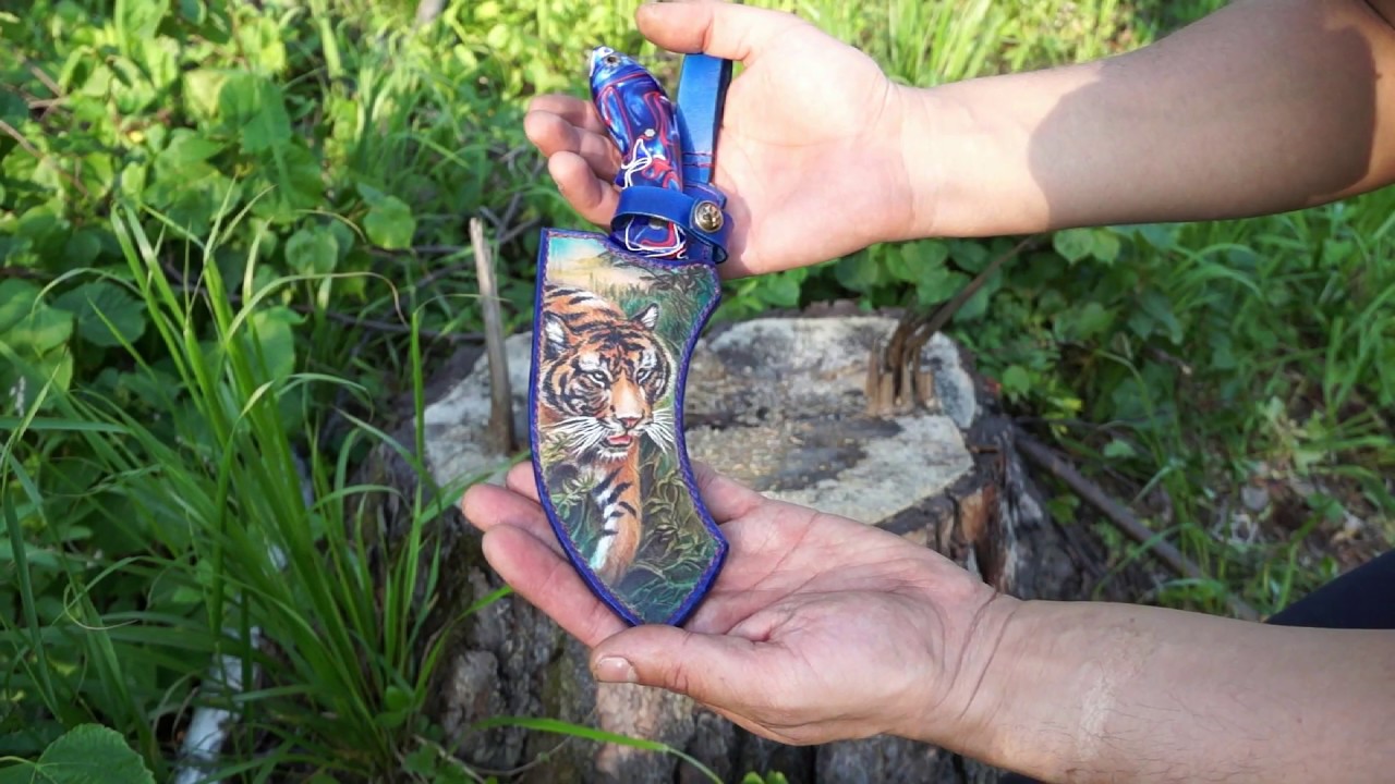 Красивый нож. Великий тигр. - YouTube