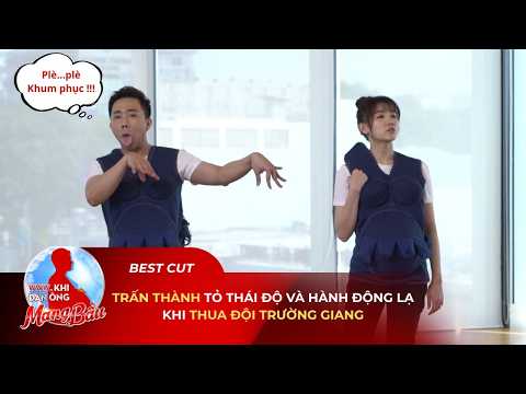 Trấn Thành tỏ thái độ và có hành động lạ khi thua đội Trường Giang | Khi Đàn Ông Mang Bầu