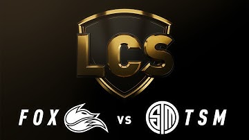 FOX vs. TSM - Week 2 Day 1 | LCS Spring Split | Echo Fox vs. TSM (2019)
