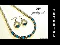 WOW!!! DIY 10 minutes gorgeous necklace and earrings set// DIY women jewelry