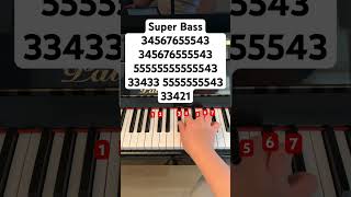 Super Bass // follow my ig: jessnotes123 #piano #pianotutorial #pianomusic #nickiminaj #superbass