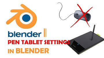 Pen tablet setting for blender