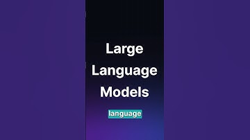 What are large language models? #llm #ai #machinelearning