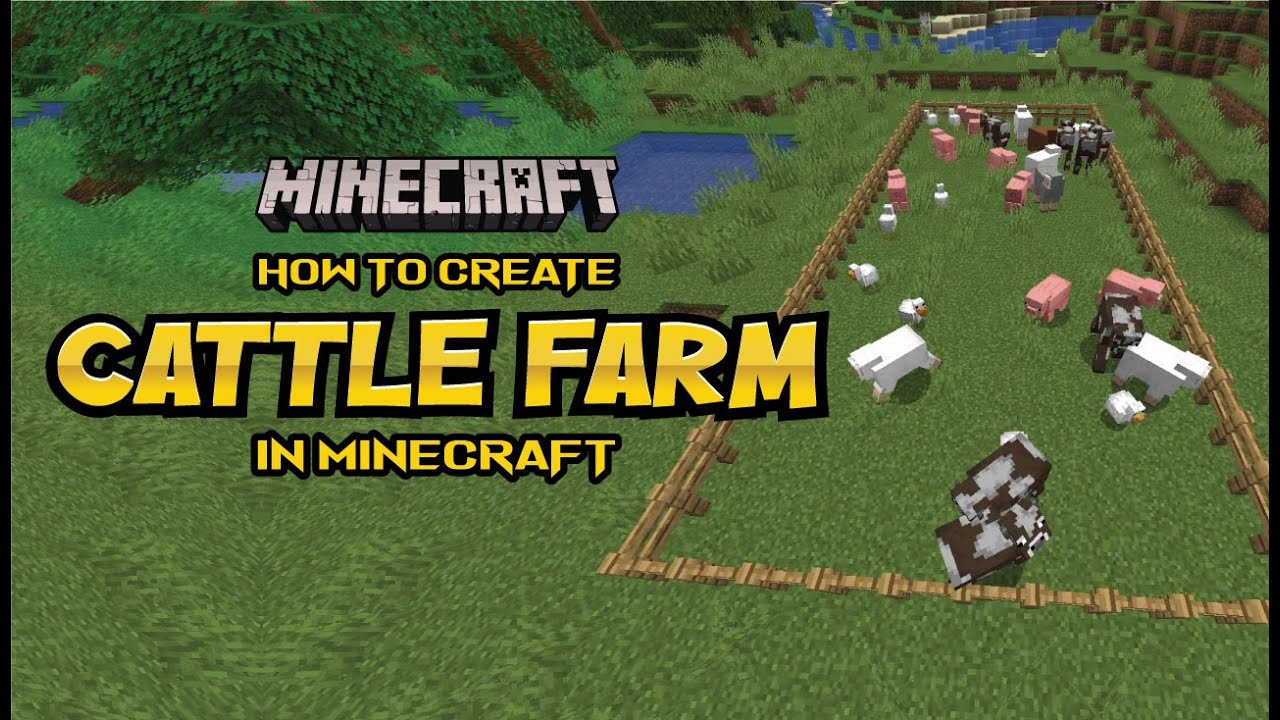 How to create cattle farm | Minecraft Survival Gameplay - YouTube