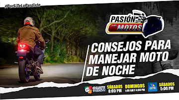 ¿Es difícil conducir una moto de noche?