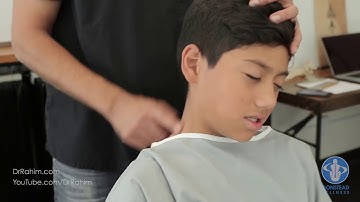 Soccer Player with Stuck Neck and Pain gets HELPED with Dr. Rahim Gonstead Chiropractor