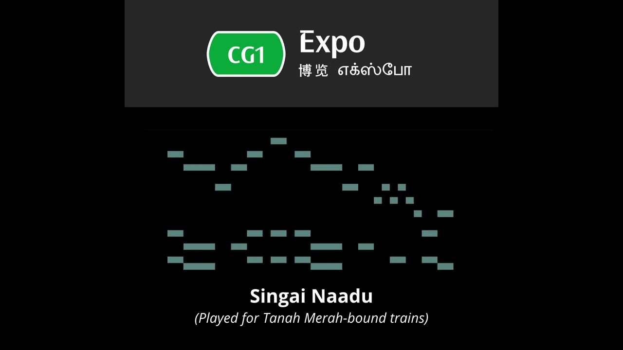 New Train Arrival Melodies on the Singapore MRT Recorded Audio  MIDI Visualisation