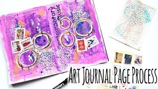 Intentional Art - Mixed Media Art Journal Page