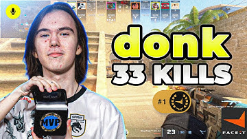 CS2 POV | donk Faceit Ranked (Mirage) with baz - Voice Comms 33-11