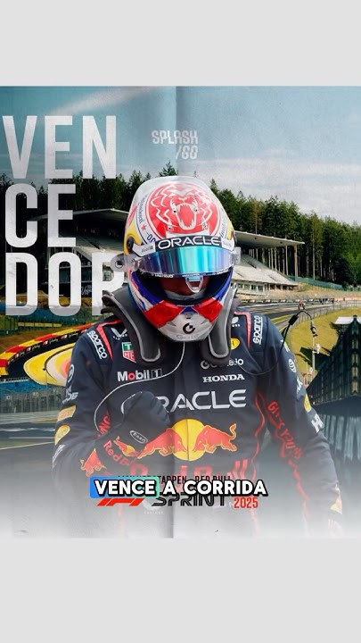 Max Verstappen vence a corrida Sprint em Spa. Piastri é P2, Norris P3 e Bortoleto P9. #f1 #shorts