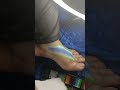 💚💙 #art #painting #drawing #facepaint #feet #paintingsupplies #makeup #cleaning