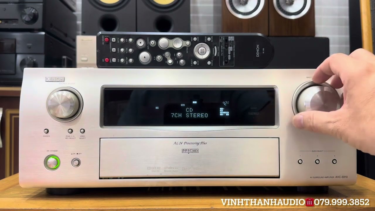 Discover the Denon AVC-3310: 24-bit Audio Decoding, Advanced EQ