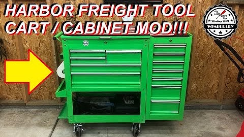 HOW TO ADD THE END CABINET ONTO THE HARBOR FREIGHT TOOL CART 64721 & 56237