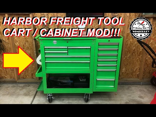 HOW TO ADD THE END CABINET ONTO THE HARBOR FREIGHT TOOL CART 64721 & 56237  